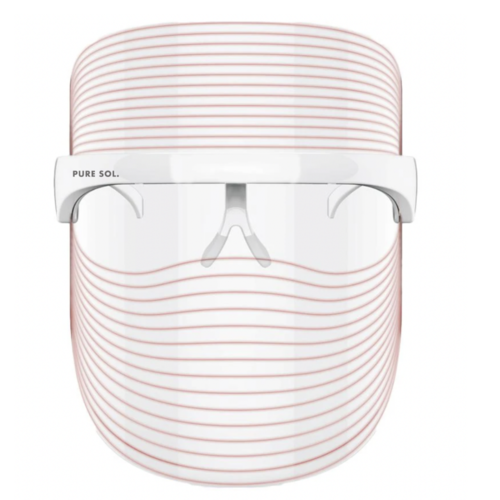 Lumière Glow LED light therapy face mask, white, front view